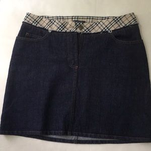 Burberry denim skirt